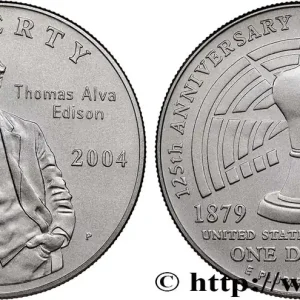 ÉTATS-UNIS D'AMÉRIQUE 1 Dollar Thomas Edison 2004 Philadelphie fwo_797086 Monde Offre Limitée