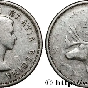 Réduction CANADA 25 Cents 1959 fwo_808374 Monde