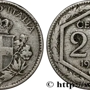 ITALIE 20 Centesimi écu 1919 Rome fwo_808457 Monde Prix Cassé