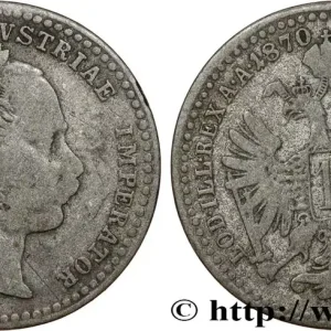 AUTRICHE 10 Kreuzer Empereur François-Joseph Ier tête laurée / aigle bicéphale 1870 Vienne fwo_812486 Monde Acheter En Ligne