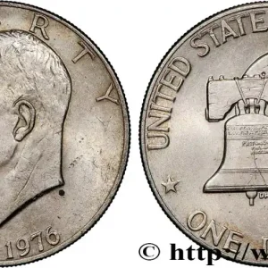 Fait Main ÉTATS-UNIS D'AMÉRIQUE 1 Dollar Eisenhower bicentenaire 1976 Philadelphie fwo_815656 Monde