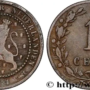 Prix Cassé PAYS-BAS 1 Cent 1881 Utrecht fwo_815698 Monde