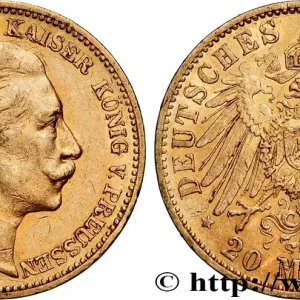 Seulement Aujourd’hui OR, PALLADIUM ET PLATINE INVESTISSEMENT 20 Mark Guillaume II 1898 Berlin fwo_817456 Monde