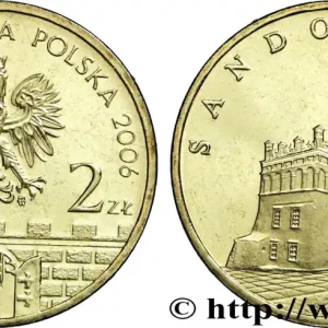 Seulement Aujourd’hui POLOGNE 2 Zlote aigle / ville de Sandomierz, l’hôtel de ville 2006 Varsovie fwo_819177 Monde