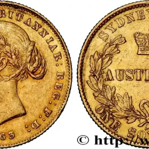 OR, PALLADIUM ET PLATINE INVESTISSEMENT 1 Souverain Victoria 1863 Sydney fwo_823276 Monde Super Prix