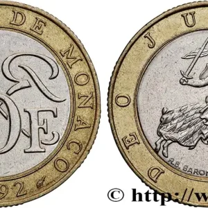 Dernière Chance MONACO 10 Francs Rainier III 1992 Paris fwo_823279 Monde