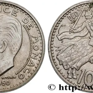 Fait Main MONACO 100 Francs Rainier III 1950 Paris fwo_823334 Monde