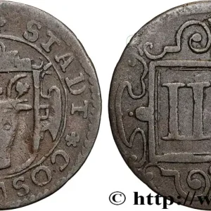 Certifié ALLEMAGNE - COESFELD IIII (4) Pfennig emblème 1763 fwo_824071 Monde