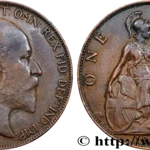 ROYAUME-UNI 1 Penny Edouard VII 1907 fwo_824176 Monde Artisanat