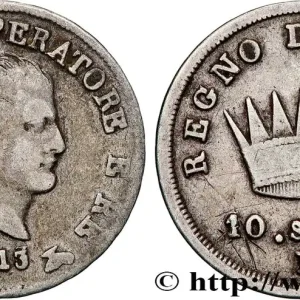 ITALIE - ROYAUME D'ITALIE - NAPOLÉON Ier 10 Soldi 1813 Milan fwo_824795 Monde Commander Maintenant