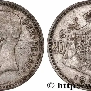 BELGIQUE 20 Francs Albert Ier légende Flamande 1934 fwo_776932 Monde Quantité Limitée