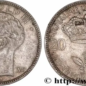 Gros Lot BELGIQUE 20 Francs Léopold III 1935 fwo_776946 Monde