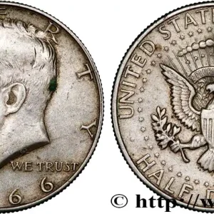 ÉTATS-UNIS D'AMÉRIQUE 1/2 Dollar Kennedy 1966 Philadelphie fwo_789581 Monde Affaire À Saisir
