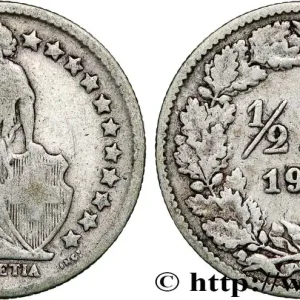 SUISSE 1/2 Franc Helvetia 1900 Berne fwo_793670 Monde Nouveauté