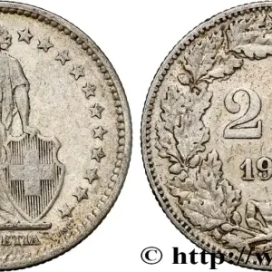 Prix Réduit SUISSE 2 Francs Helvetia 1909 Berne - B fwo_797996 Monde