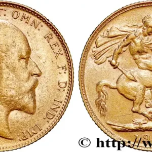 OR, PALLADIUM ET PLATINE INVESTISSEMENT 1 Souverain Édouard VII 1910 Londres fwo_809370 Monde Commander Maintenant