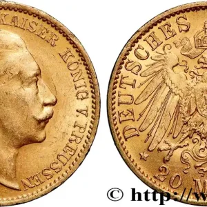 Nouveauté OR, PALLADIUM ET PLATINE INVESTISSEMENT 20 Mark Guillaume II 1910 Berlin fwo_817462 Monde