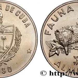 Remise CUBA 1 Peso série Faune Cubaine : solenodon de Cuba ou almiqui 1981 fwo_818908 Monde