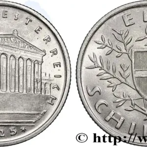 Prix Cassé AUTRICHE 1 Schilling parlement de Vienne 1925 fwo_822701 Monde