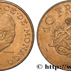 Exclusif MONACO 10 Francs Rainier III 1979 Paris fwo_823343 Monde