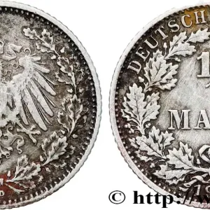 ALLEMAGNE 1/2 Mark Empire aigle impérial 1906 Munich - D fwo_823580 Monde Vente Flash