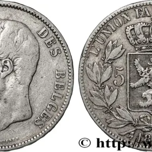 Offre Exclusive BELGIQUE 5 Francs Léopold II 1868 fwo_825620 Monde
