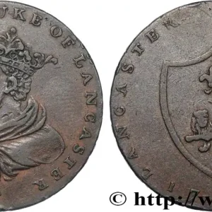 ROYAUME-UNI (TOKENS) 1/2 Penny Lancaster, Jean de Gand 1792 fwo_825644 Monde Quantité Limitée