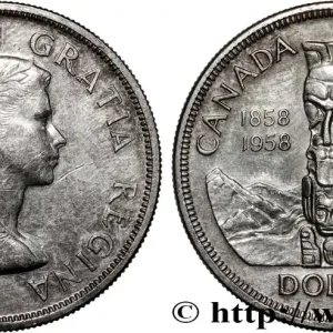 Dernière Chance CANADA 1 Dollar Elisabeth II 1958 fwo_825645 Monde