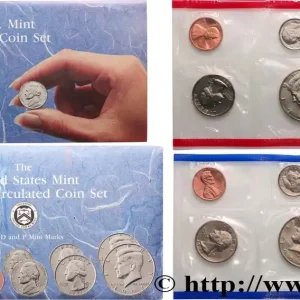 Haute Qualité ÉTATS-UNIS D'AMÉRIQUE Série 12 monnaies - Uncirculated Coin 1991 fwo_716667 Monde
