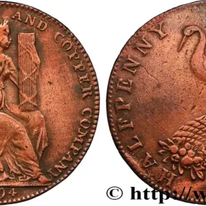 Populaire ROYAUME-UNI (TOKENS) 1/2 Penny Birmingham 1794 fwo_826589 Monde