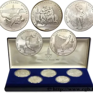 Offre Spéciale RUSSIE - URSS Coffret 5 Monnaies Jeux Olympiques de Moscou 1979 fwo_358671 Monde
