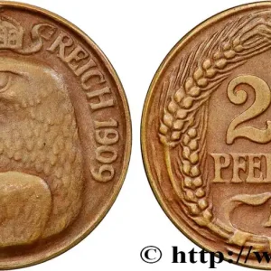 ALLEMAGNE Epreuve de 25 Pfennig aigle impérial 1909 Berlin fwo_471605 Monde Retour Gratuit