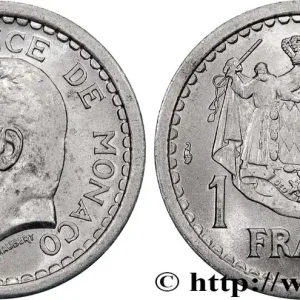 MONACO 1 Franc Louis II (1943) Paris fwo_736605 Monde Commande En Gros