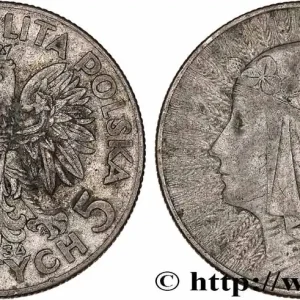 POLOGNE 5 Zlotych Reine Jadwiga 1934 Varsovie fwo_777258 Monde Livraison Express