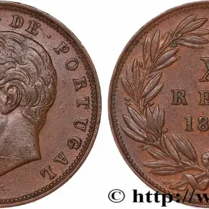 PORTUGAL - ROYAUME DU PORTUGAL - LOUIS Ier 10 Réis 1885 fwo_779313 Monde Certifié