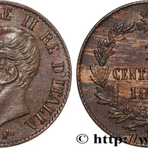 ITALIE 1 Centesimo Victor Emmanuel II 1867 Milan fwo_782006 Monde Livraison Express