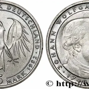 Promotion Saisonnière ALLEMAGNE 5 Mark Johann Wolfgang von Goethe 1982 Munich - D fwo_784415 Monde