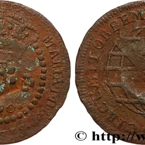 Réduction BRÉSIL - PRINCE JEAN REGENT 10 Réis contremarqué sur une 5 Réis de 1790 (1809) fwo_791858 Monde