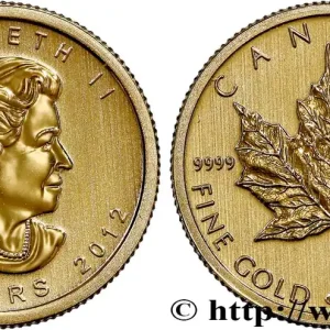 Vente Flash CANADA 5 Dollars or "mapple leaf" 2012 fwo_792280 Monde