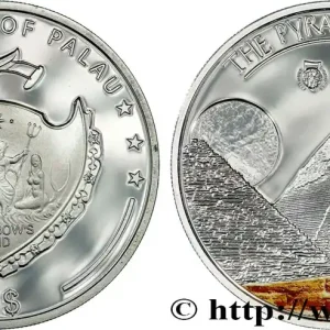 Quantité Limitée PALAU 5 Dollars Pyramide de Gizeh 2013 fwo_792573 Monde
