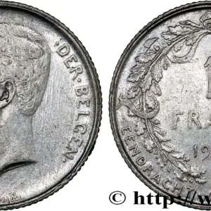 Top Vente BELGIQUE 1 Frank (Franc) Albert Ier légende flamande 1912 fwo_793770 Monde