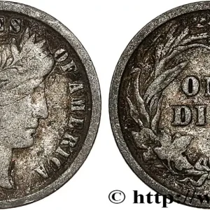 Artisanat ÉTATS-UNIS D'AMÉRIQUE 1 Dime Barber 1899 Philadelphie fwo_796042 Monde