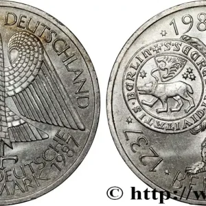 ALLEMAGNE 10 Mark 750e anniversaire de la ville de Berlin 1987 Hambourg fwo_807995 Monde Authentique