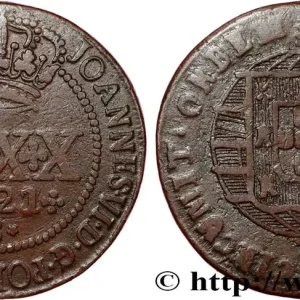 Pas Cher BRÉSIL - JEAN VI 80 (LXXX) Reis 1821 Bahia fwo_808103 Monde