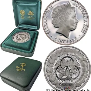 AUSTRALIE 5 Dollars Proof J.O. de Sydney 2000 Canberra fwo_808111 Monde Réduction