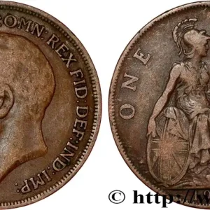 ROYAUME-UNI 1 Penny Georges V 1914 fwo_808610 Monde Paiement Sécurisé