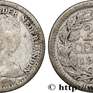 Livraison Gratuite PAYS-BAS 25 Cents Wilhelmine 1919 Utrecht fwo_812562 Monde