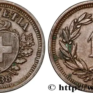 Commander Vite SUISSE 1 Centime Croix Suisse 1938 Berne - B fwo_812574 Monde