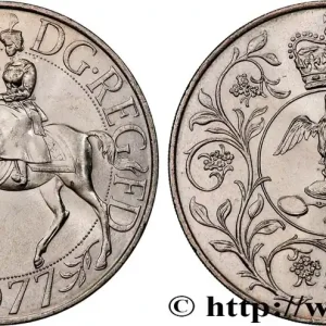 Bon Plan ROYAUME-UNI 25 New Pence jubilé d’argent d’Elisabeth II 1977 fwo_819691 Monde