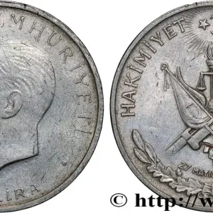 TURQUIE 10 Lira 27e anniversaire de la révolution de Mai 1960 fwo_824896 Monde Réduction